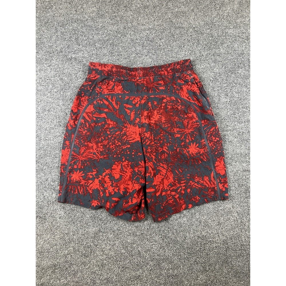 Lululemon Pace Breaker Shorts Mens M Red Canopy Hot Heat 9" Inseam Lined Gym